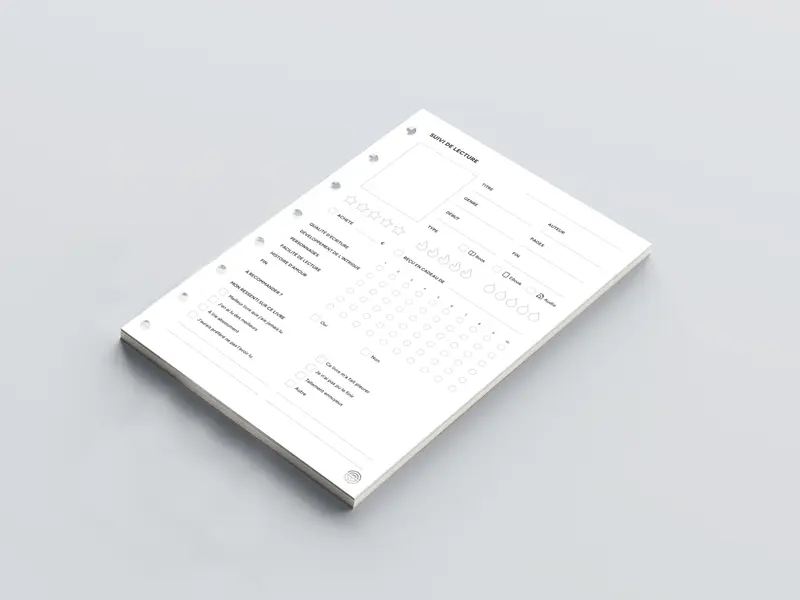 Suivi de lecture A5 - 25 feuilles