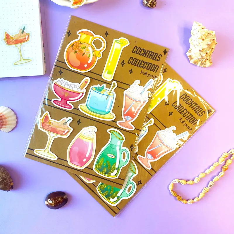 Summer Cocktails Stickers Collection | Pack