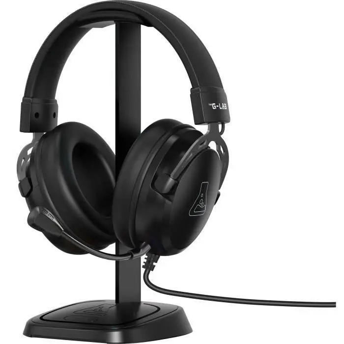 Support casque gamer - The G-Lab - K-STAND-NEON - Filaire - Design compact - Noir