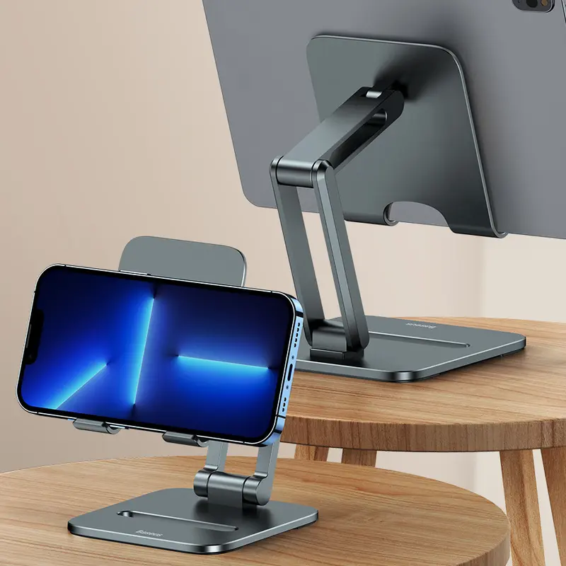 Support repliable en aluminium smartphone/tablette pour bureau