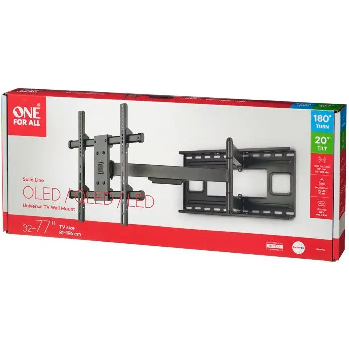 Support TV - Solid Distance murale extreme - Orientable 180° - 32-77'' - VESA 400 max