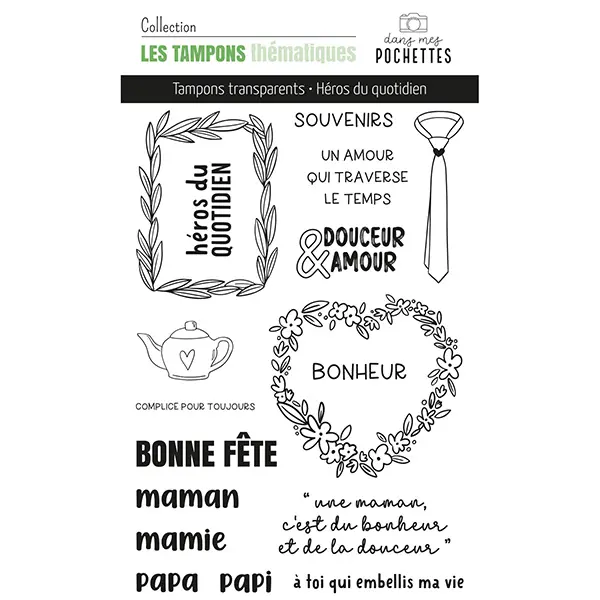 Tampons clear - Héros du quotidien - Dans Mes Pochettes