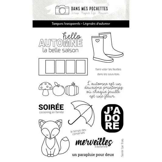 Tampons clear - Légendes d'automne - Dans Mes Pochettes