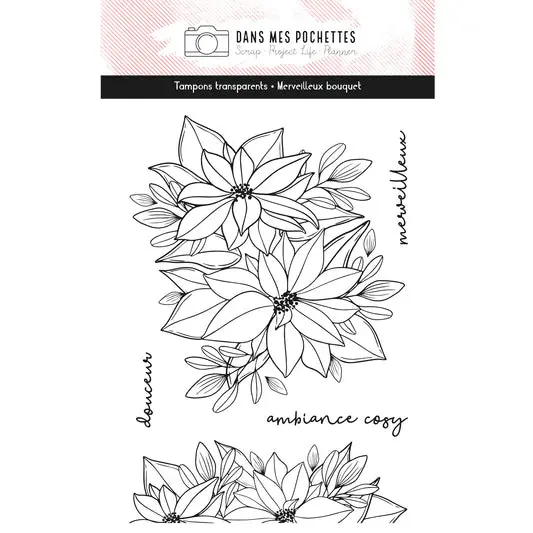 Tampons clear - Merveilleux bouquet - Dans Mes Pochettes