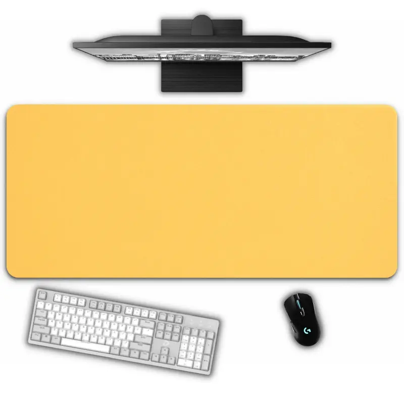 Tapis de bureau - Couleur JAUNE