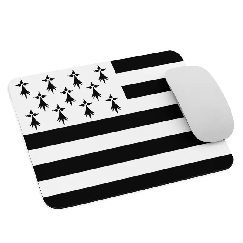 Tapis de souris Bretagne – drapeau Gwenn ha Du