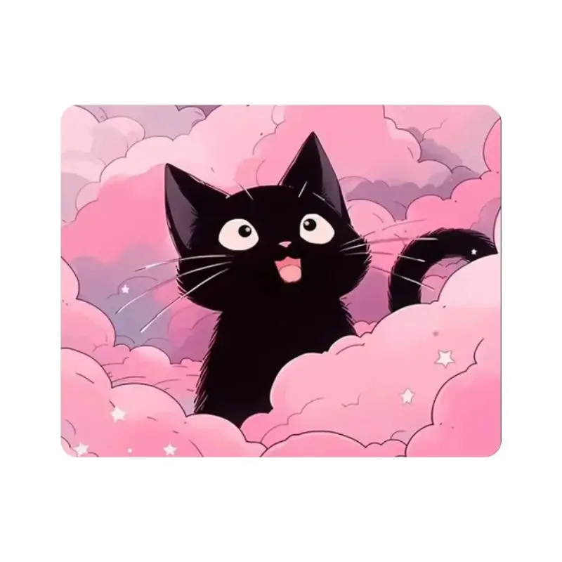 Tapis de souris Chat Nuage Rose