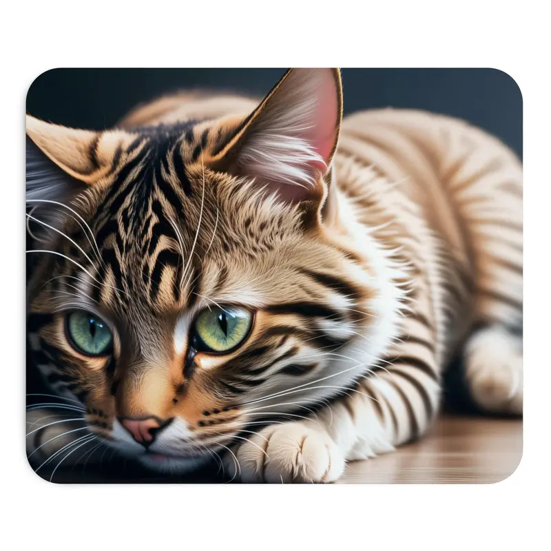 Tapis de souris Chat – portrait tigré