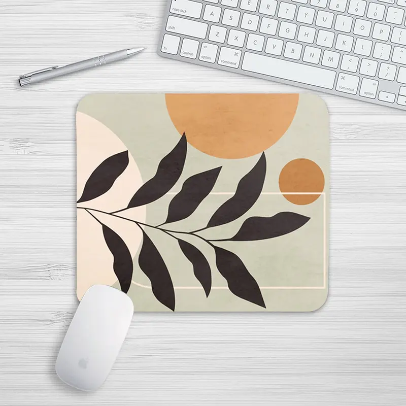 Tapis de souris Décor – feuillage beige