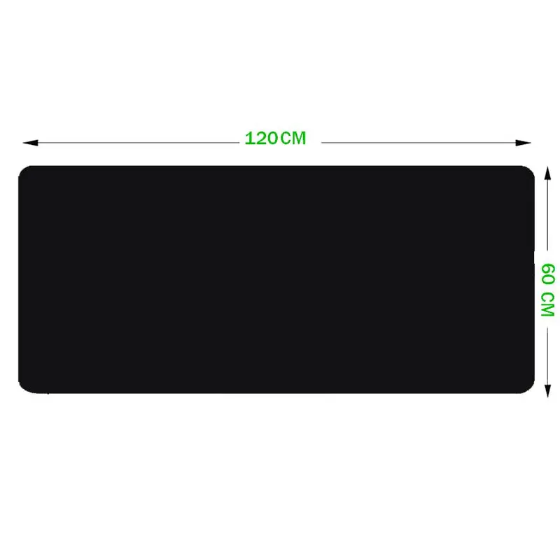 Tapis de souris noir 120x60 cm