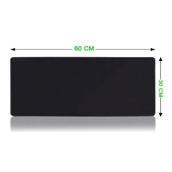Tapis de souris noir 60x30 cm