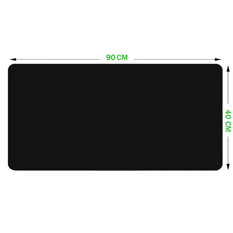 Tapis de souris noir 90x40 cm