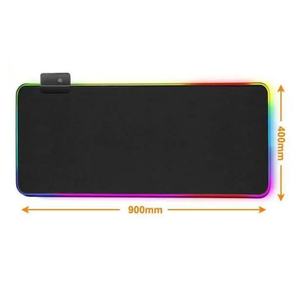 Tapis de Souris RGB XXL<br> Gaming Noir