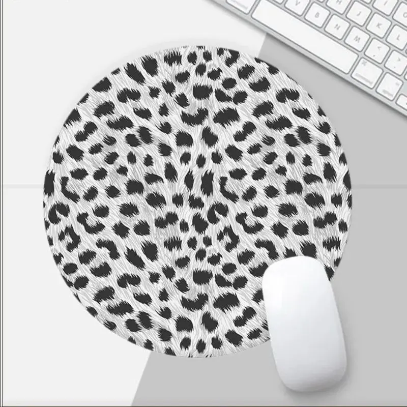 Tapis de souris Rond Gris Élégant