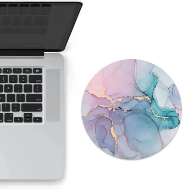 Tapis de Souris Rond Marble Flow