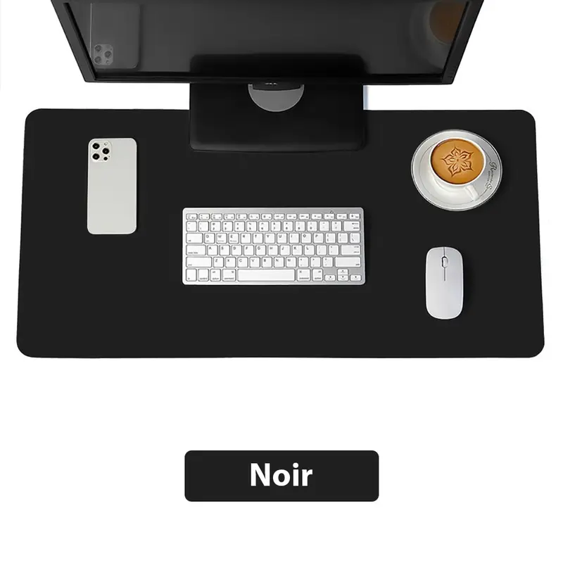 Tapis de souris XXL<br> cuir noir