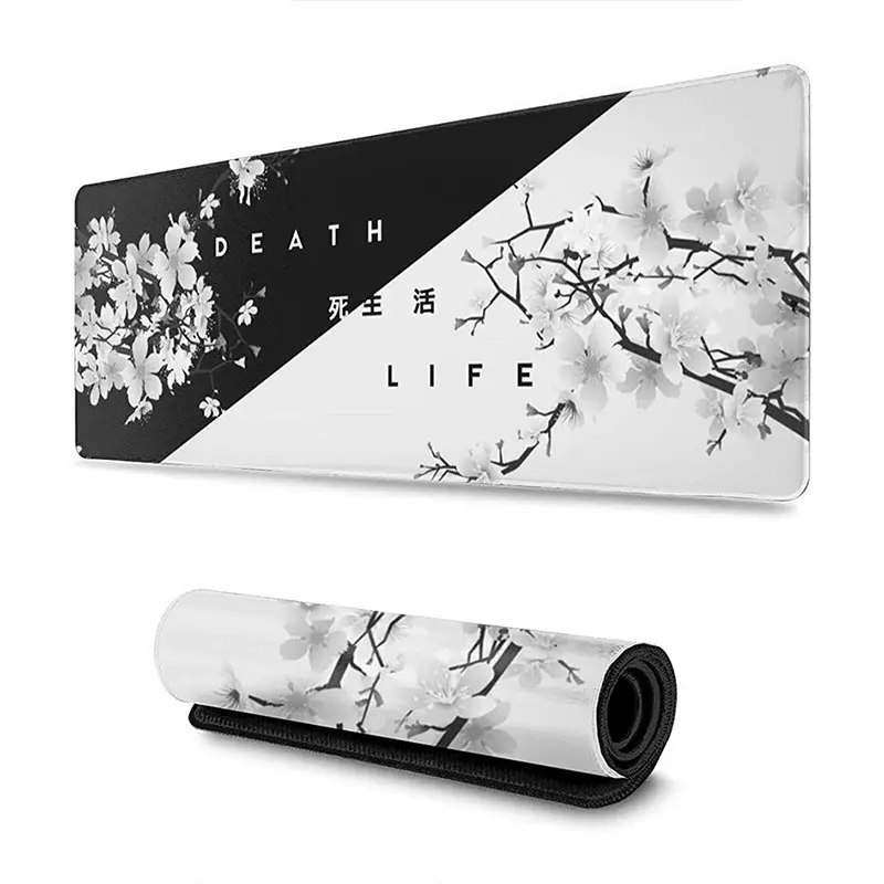 Tapis de souris XXL<br> "Death and Life" Fleur de cerisier