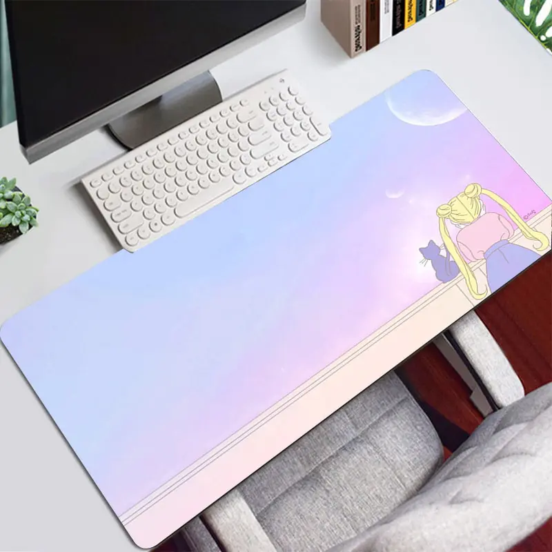Tapis de souris XXL <br> Kawaii coucher du soleil