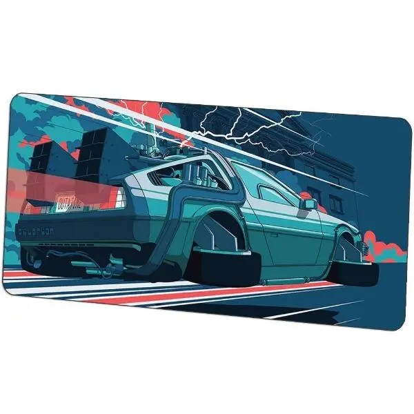 Tapis de Souris XXL Retour Vers Le Futur<br> DeLorean Volante