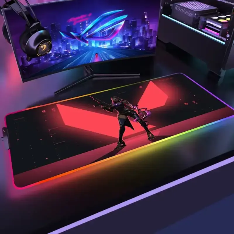 Tapis de souris XXL Reyna – Valorant, second visuel, contour LED RGB