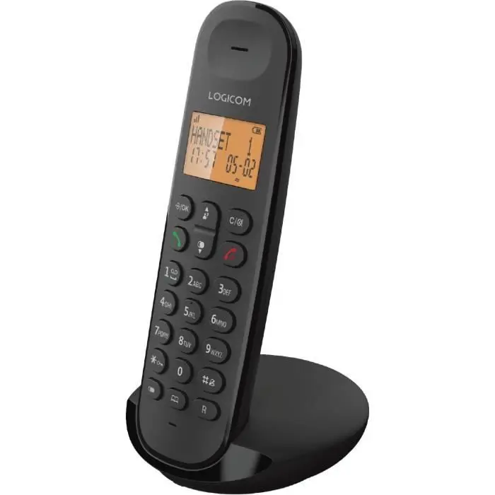 Téléphone fixe sans fil - LOGICOM - DECT ILOA 100 SOLO - Ardoise - Sans répondeur