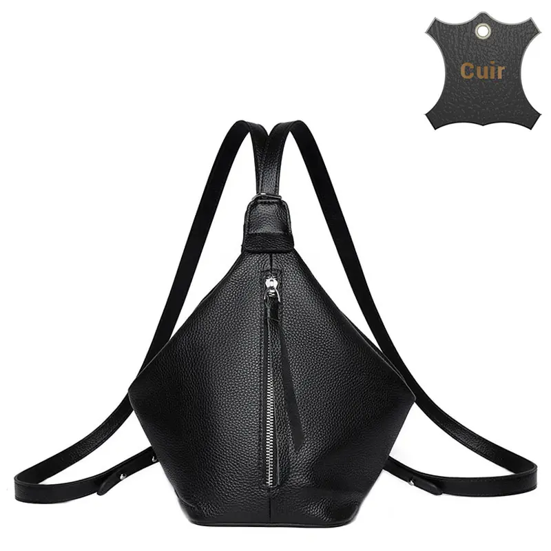 Tino petit sac à dos cuir convertible bandoulière