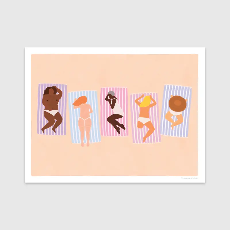 Tirage d'art "Beach Gurls" (A3)