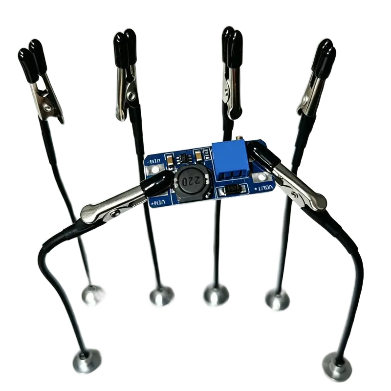 Troisième main de soudure — base magnétique et bras flexibles