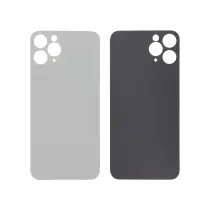 Vitre Arrière Argent iPhone 11 Pro - Sans Logo