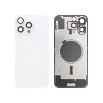Vitre Arrière Blanche Titane iPhone 16 Pro Max - Sans Logo