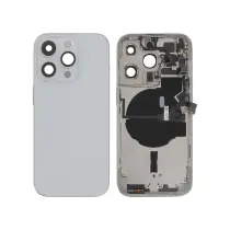 Vitre Arrière Complete Argent iPhone 14 Pro - Sans Logo