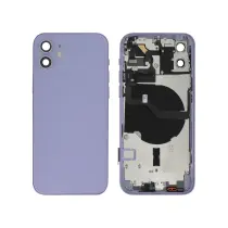 Vitre Arrière Complète Mauve iPhone 12 - Sans Logo