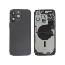 Vitre Arrière Complete Noir Sidéral iPhone 14 Pro Max - Sans Logo