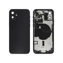 Vitre Arrière Complète Noire iPhone 12 - Sans Logo