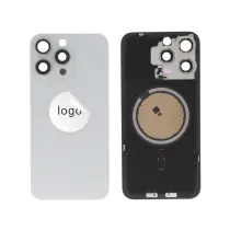 Vitre Arrière Titane Blanc iPhone 15 Pro Max