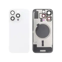 Vitre Arrière Titane Blanche iPhone 16 Pro - Sans Logo