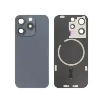 Vitre Arrière Titane Bleu iPhone 15 Pro - Sans Logo