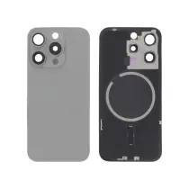 Vitre Arrière Titane Naturel iPhone 15 Pro - Sans Logo