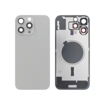 Vitre Arrière Titane Naturel iPhone 16 Pro Max - Sans Logo