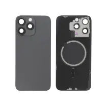 Vitre Arrière Titane Noir iPhone 15 Pro Max - Sans Logo