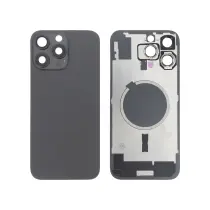Vitre Arrière Titane Noire iPhone 16 Pro Max - Sans Logo