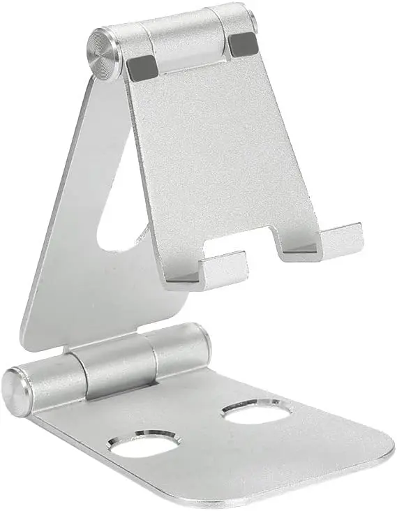 WE support pliable de bureau tablette et smartphone alu